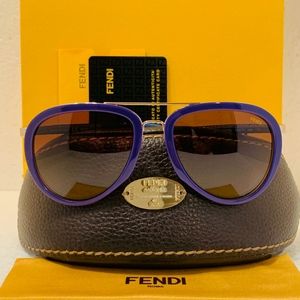 Fendi Purple and Brown Sunglasses